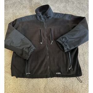 Misty Mountain Jacket Mens XXL BLACK Outerwear Fleece FULL ZIP POCKETS
